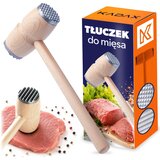KADAX Tolčilnik mesa za kotlete Dvostranski leseni kladivo 29 cm, (5000358337) | Shoptok.si