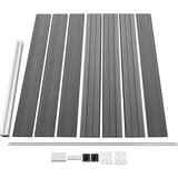  Set panela za ogradu WPC 526 x 146 cm sivi | shoptok.hr