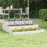 Maison Chic Visoka greda - Greda - Cvetlični Lonec bela 78x78x27 cm trdna borovina, (21789818) | Shoptok.si