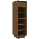 Furnova Omarica za čevlje medeno rjava 30x34x105 cm trdna borovina, (21954705) | Shoptok.si