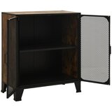  Ormarići za pohranu 2 kom rustično smeđi 72x36x82 cm metal/MDF | shoptok.hr