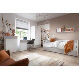 Premium Living Postelja Flexi, Bela, Siva Visok Sijaj, 90x200cm | Shoptok.si