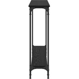  Konzolna stolica s policom Crni hrast 100 x 22,5 x 75 cm | Eponuda.ba