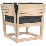  Vrtna sofa od masivne borovine s naslonima za ruke i jastucima | shoptok.hr