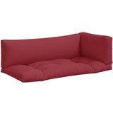  Jastuci za palete 3 kom crveni od tkanine | shoptok.hr