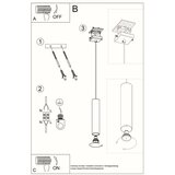  Obesna svetilka LAGOS 1 bela, (21571547) | Shoptok.si