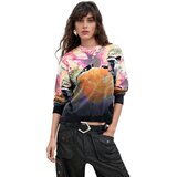 Desigual Puloverji JERS_ROSE DEGRADE_LACROIX 26WWJF49 Večbarvna Cene