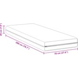 vidaXL Madraci Bijelo 70 x 200 cm 100% poliester | shoptok.hr