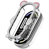 INF Medvedji kristalni zaščitni ovitek PC+cink za Xiaomi Mi Band 8/9/10 Silver, (5000264470) | Shoptok.si