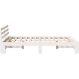  Krevetna konstrukcija Bijelo 120 x 200 cm Čvrsto borovo drvo Bijela 209 x 124 x 66 cm | Shoptok.si