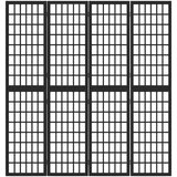  Sklopiva sobna pregrada 4 panela japanski stil 160x170 cm crna | Eponuda.ba