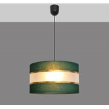  Luster na sajli HELEN 1xE27/15W/230V, prečnik 35 cm, zelena/zlatna | Eponuda.com