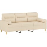  Trosjed s ukrasnim jastucima krem 180 cm od tkanine | Eponuda.com