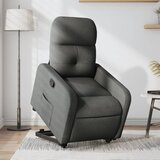 The Living Store Naslanjač s funkcijo vstajanja temno sivo blago - Dvižni Naslanjač, (21572931) | Shoptok.si