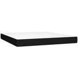 S oprugama i madracem crni 200x200 cm od tkanine | shoptok.hr
