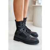 Big Star Leather Trapper Ankle Boots Mens Insulated Big Star Black | shoptok.hr