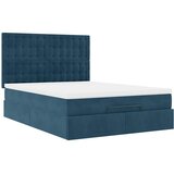  Ottoman krevet s madracima tamnoplavi 140x200 cm baršun | Eponuda.ba