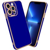 Cadorabo Ohišje, združljiv z Apple v sijajnem modrem - Rose Gold - Zaščitni pokrov iz fleksibilnega silikona TPU in z zaščito pred kamero, (20593104) Cene