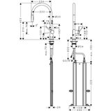Hansgrohe 72801670 Talis M54 2jet sBox vrtljiva izvlečna kuhinjska armatura | Shoptok.si