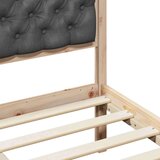  Konstrukcija postelje z vzglavjem Temno siva 140 x 200 cm, (5000084339) | Shoptok.si