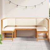  Set vrtnih klupa s jastučićima od 5 dijelova od čvrstog akacijevog drva | shoptok.hr