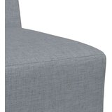 vidaXL Modularna sofa bez naslona za ruke svijetlo siva 55 cm tkanina | shoptok.hr