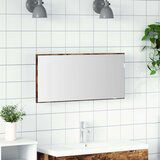  Kopalniška omara z ogledalom in LED svetlobo, dimenzij 80x37 cm, dimljen hrast, (22008357) | Shoptok.si