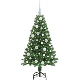 vidaXL Umestno božično drevo Zelena 120 cm PVC, jeklo in plastika | Shoptok.si