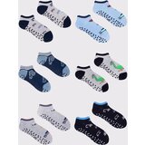 Yoclub Kids's Boys' Ankle Socks Patterns Colours 6-Pack cene