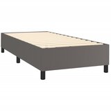  s oprugama i madracem sivi 100x200 cm od umjetne kože | shoptok.hr
