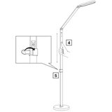 led prigušiva dodirna podna lampa ferrara LED/13W/230V 3000/4000/6000K bela | Eponuda.com