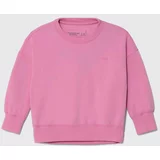 Abercrombie & Fitch Otroški pulover roza barva