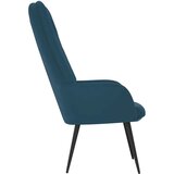 Stolica za opuštanje plava baršunasta | shoptok.hr