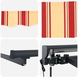  Električni zložljiv senčnik Rumena in oranžna 3,5 x 2,5 m, (5000204795) | Shoptok.si