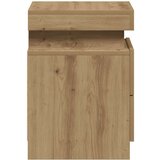  Noćni ormarić s LED boja hrasta 35x39x55 cm konstruirano drvo | Eponuda.com