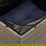  12-dijelni set vrtnih sofa od poliratana s jastucima sivi | shoptok.hr