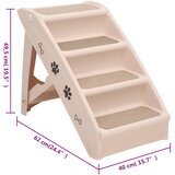  Sklopive stepenice za pse krem 62 x 40 x 49,5 cm | shoptok.hr