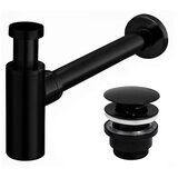 REA Bath Vtič za umivalnik Universal click-clack Črna mat | Shoptok.si