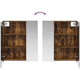  Kupaonski ormar s ogledalom Dimljeni hrast 60 x 14,5 x 70 cm | shoptok.hr