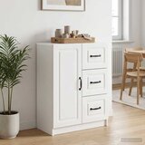  Kreveta s ladicama Bijela visokog sjaja 66 x 34,5 x 87 cm | shoptok.hr