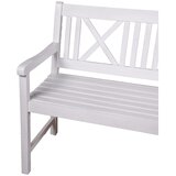 Garden Pleasure Bela lesena vrtna klop Malmö - | Shoptok.si
