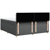 Krevet s oprugama i madracem tamnosivi 200 x 200 cm od tkanine | shoptok.hr