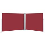 vidaXL Zložljiva stranska tenda rdeča 140x1000 cm, (20692881) | Shoptok.si