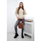 Kesi Sweater with beige weave of braids | Shoptok.si