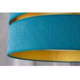  Duolla - Luster na sajli DUO 1xE27/15W/230V prečnik 40 cm tirkizna/zlatna | Eponuda.com