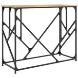  The Living Store Konzolna mizica sonoma hrast 100x40x80 cm inženirski les - Konzolna Mizica, (21450364) | Shoptok.si