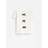 GIRLS` BLOUSE - krem