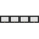  Vrata za pse s postoljem 4 pcs Crni hrast 80 x 60 cm | Eponuda.ba