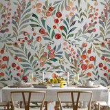  Foto tapeta - Leaves of Red Berries 500x350 | shoptok.hr