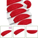 The Living Store Preproge za stopnice 10 kosov 65x21x4 cm rdeče - Preproga Za Stopnice, (21738423) | Shoptok.si